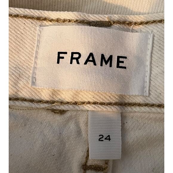 Frame Jeans Le Original Ripped Straight Leg High Rise size 24 - Picture 7 of 9